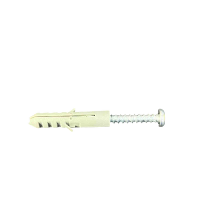 Local construction plastic wall anchor 8mm With Screw 3.6cm x 0.8cm for drywall mounting