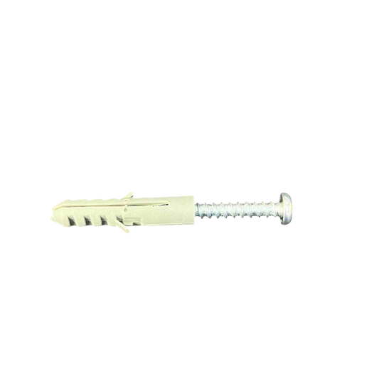 Local construction plastic wall anchor 8mm With Screw 3.6cm x 0.8cm for drywall mounting