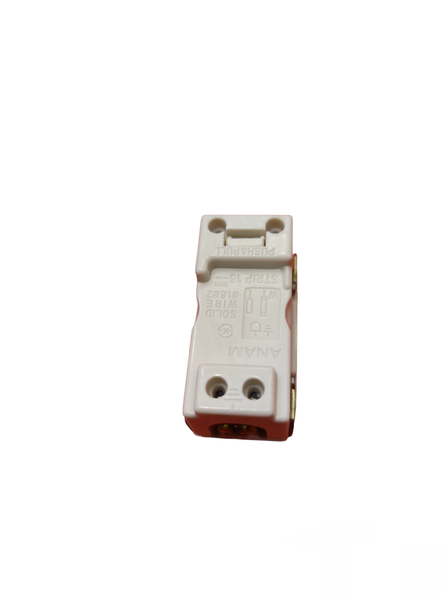 Anam flat pin outlet with ground 16A 250V adapter for safe electrical connections
