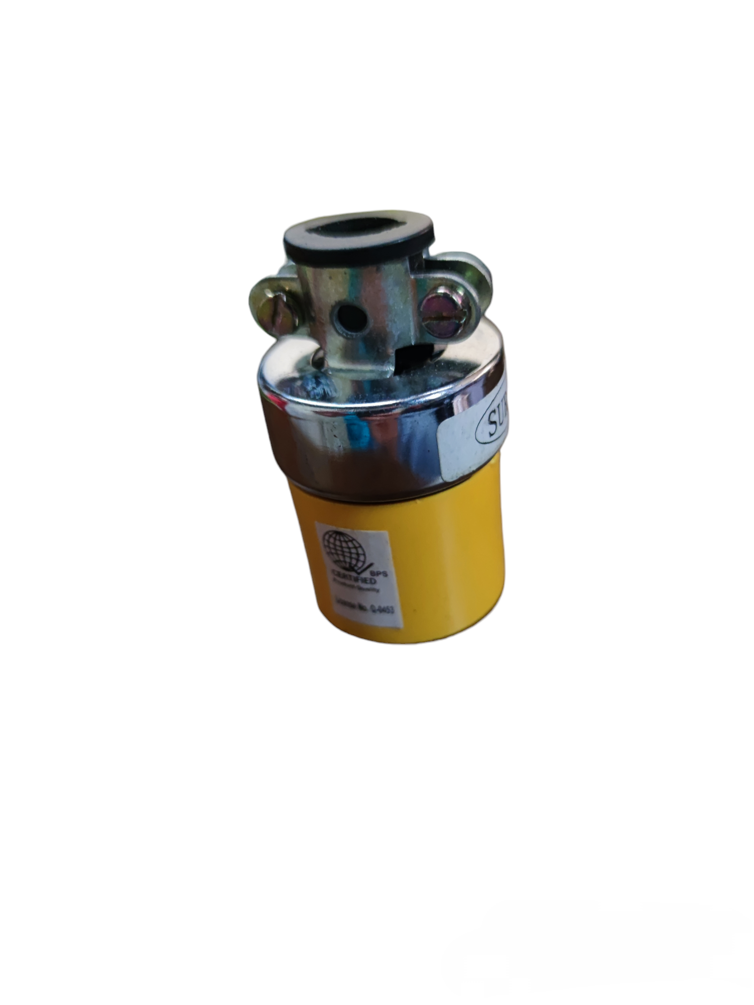 Surer Flat Pin with Ground Cord Connector S515 yellow and metal power plug for electrical connections