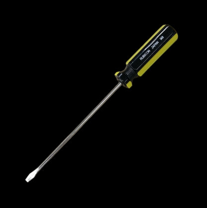 Rubicon Flat Screw Driver 901 100mm with black and yellow ergonomic handle for precision tasks
