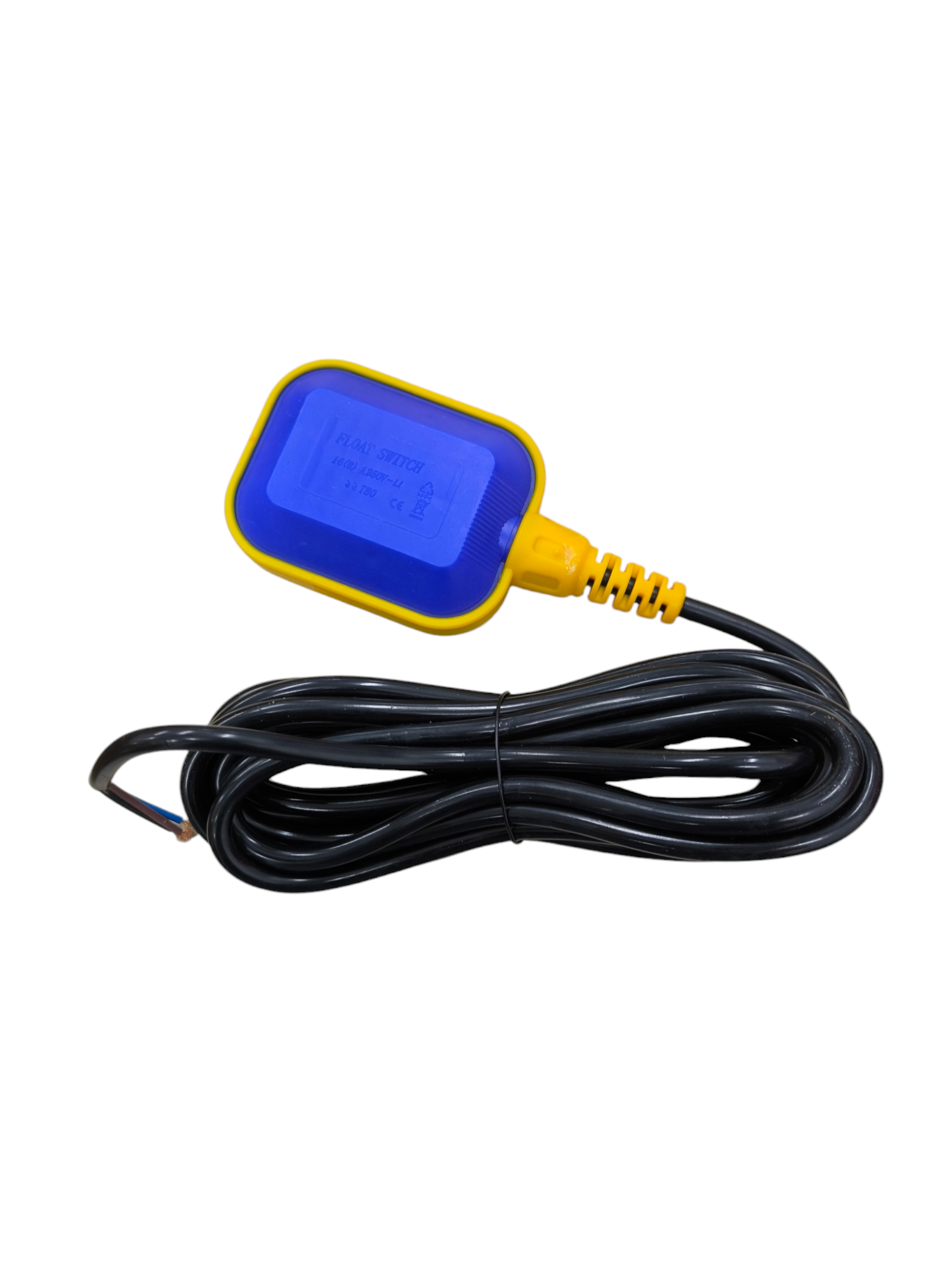 Float switch 5 meters 10A with durable cable for water level control applications