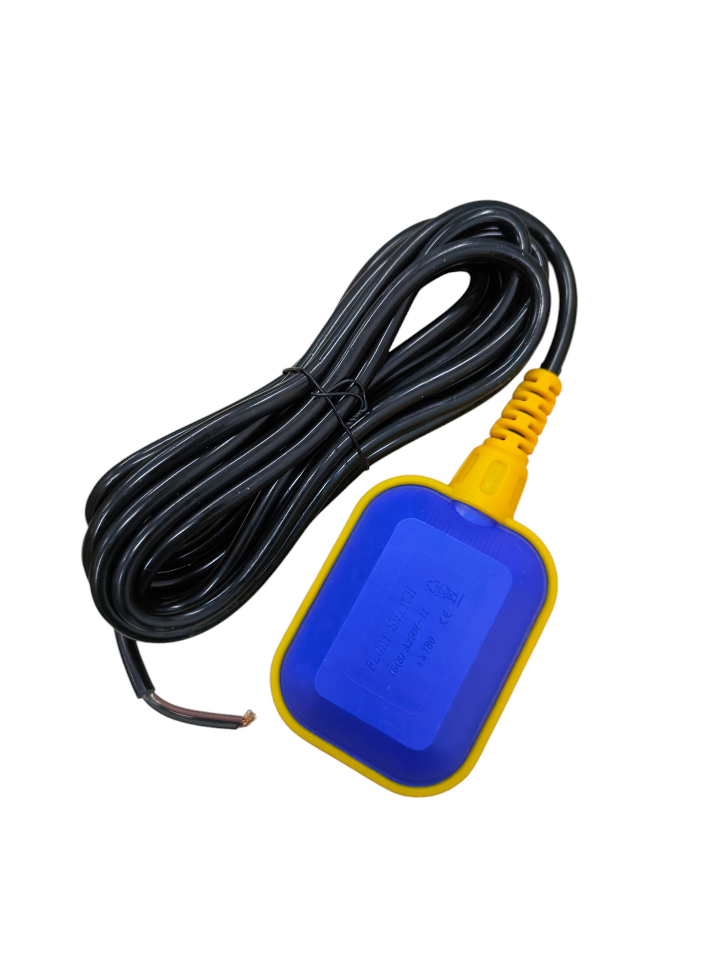 Float switch 5 meters 10A with durable cable for water level control and automation