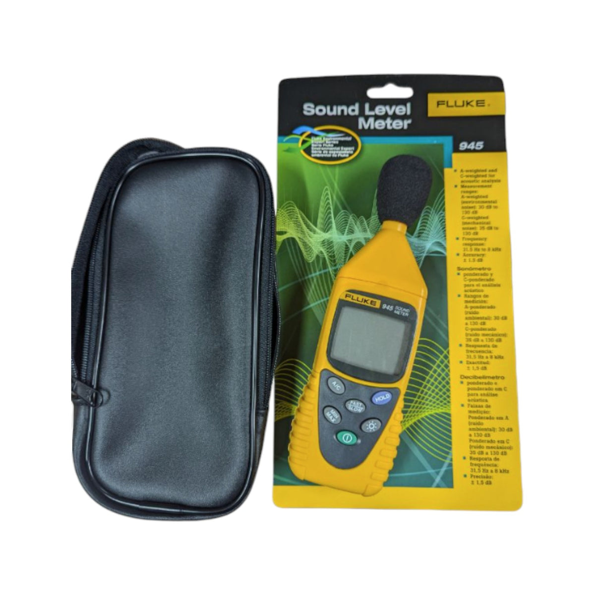 Fluke 945 Digitales Schallpegelmessgerät Bereich 130 dB mit automatischer Abs Fluke 945 Digitales Schallpegelmessgerät Bereich 130 dB mit automatischer Abs