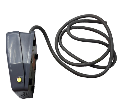 Foot Switch 10A 250V with black cord for power control in industrial and electrical applications