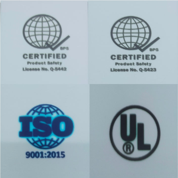 Certification logos including ISO 9001 2015 and UL for AWG 8 THHN Stranded Wire Green by FSL