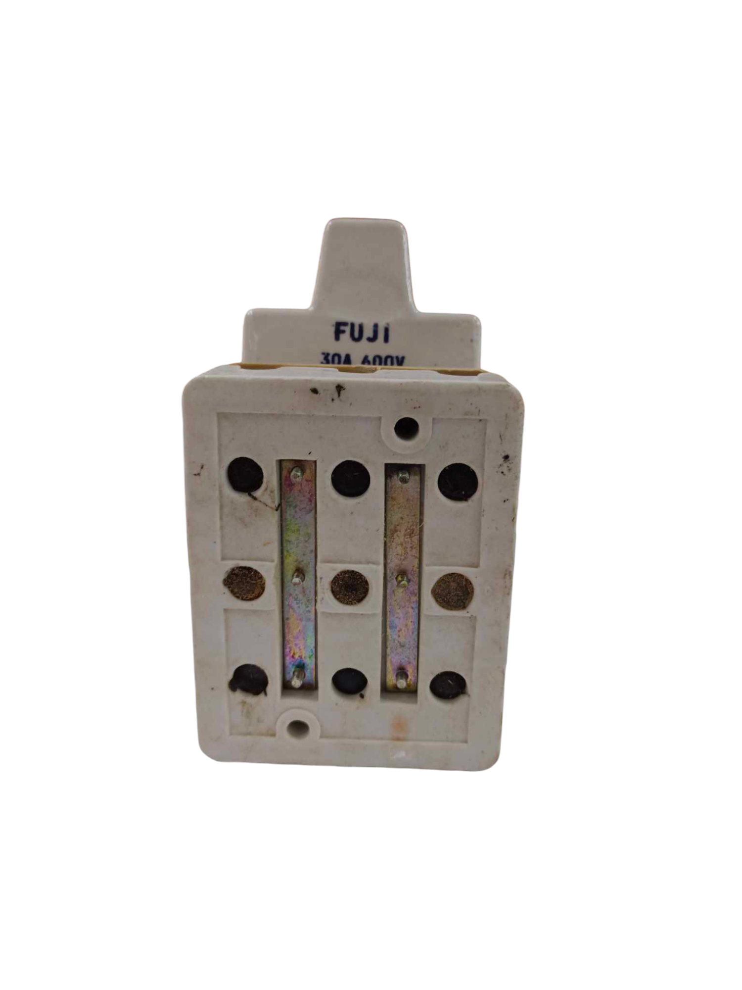 Taiyou 30A 3PDT 600V Switch Porcelain with white ceramic body and metal contacts