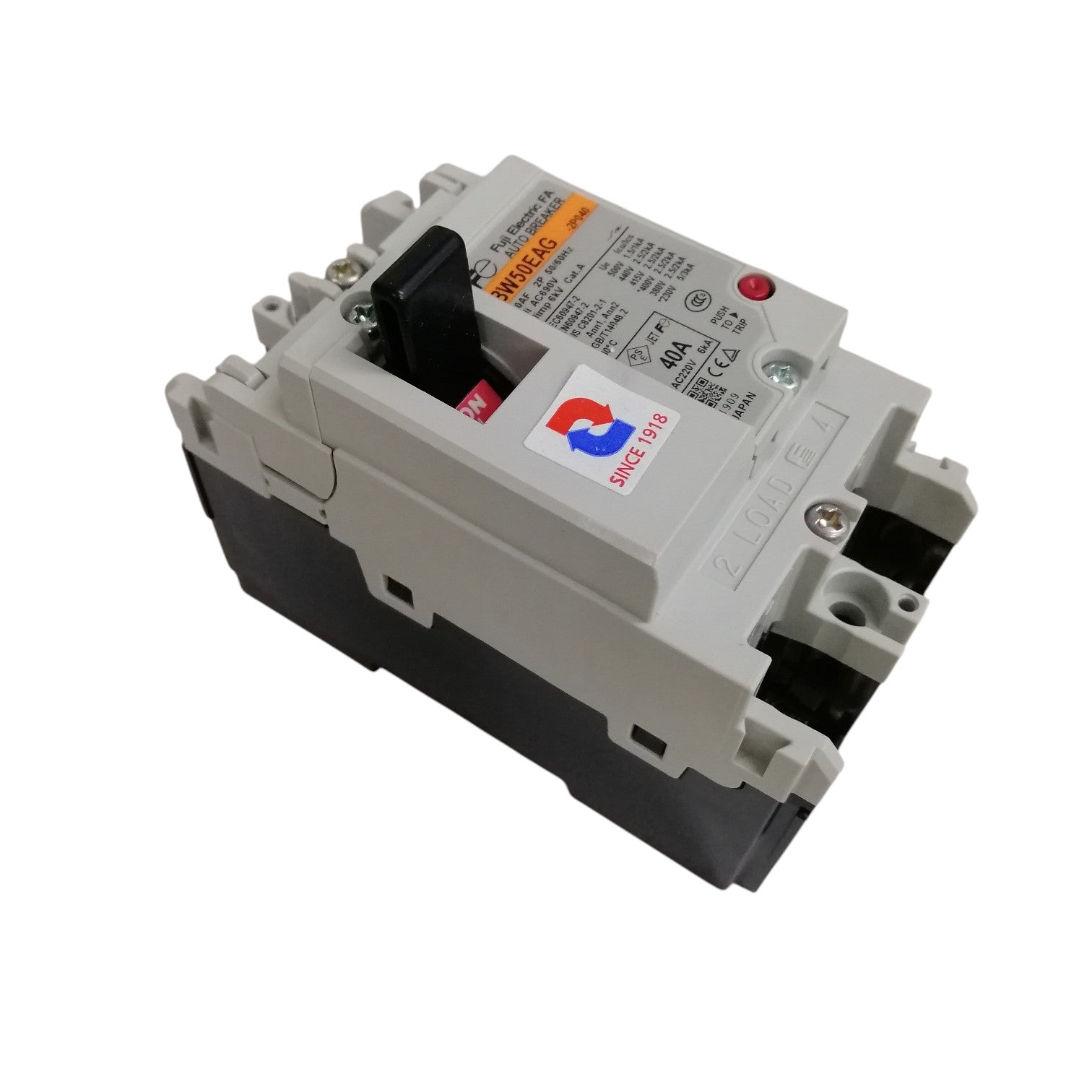 Fuji MCCB 40A 2 pole circuit breaker molded case compact breaker for industrial electrical panels