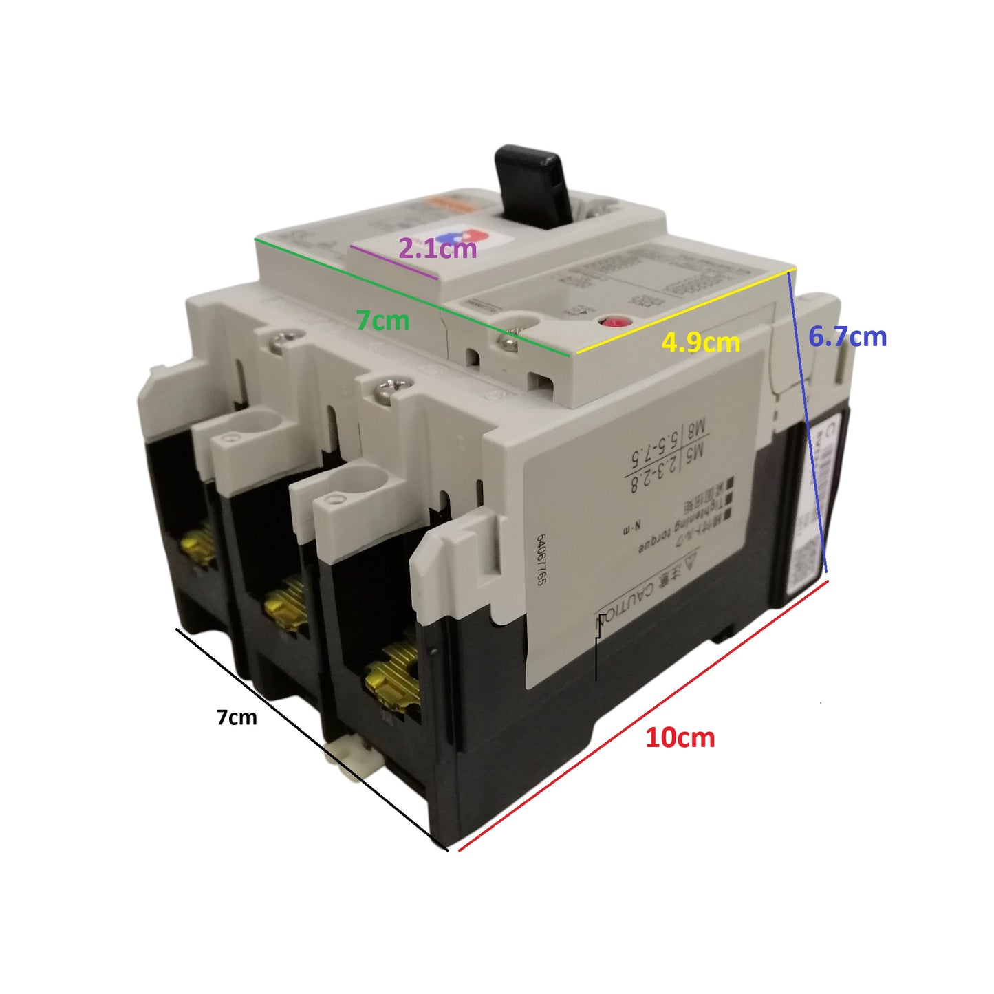 Fuji MCCB breaker 100A 3 pole with compact design for reliable circuit protection and control