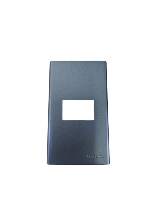 Panasonic 1 gang plate cover metallic gray for stylish electrical installations
