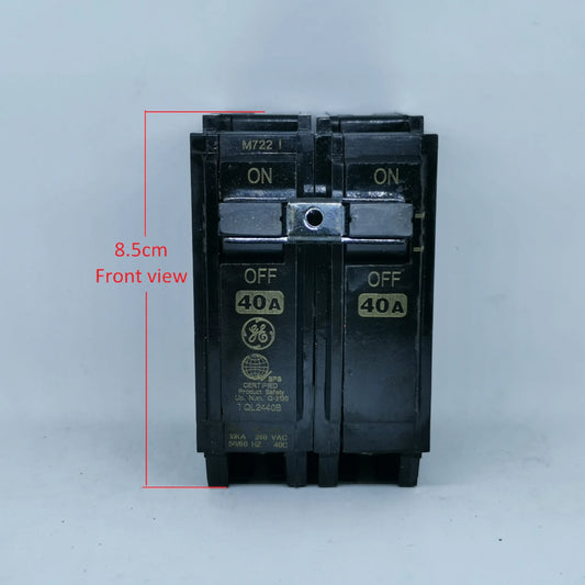 ABB 40A 2 Pole Single Phase Plug-in Circuit Breaker with ON/OFF Switches