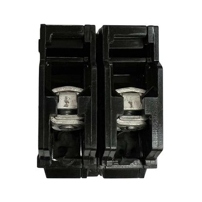 GE 50A Circuit Breaker 2 Pole in black housing with durable internal components for reliable protection