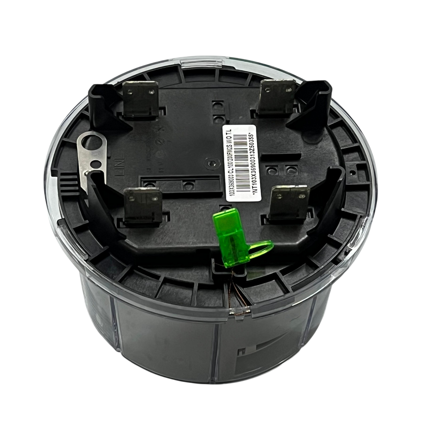 GE and Aclara digital kwh meter single phase with black base and metal terminals for power measurement