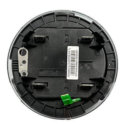 GE and Aclara digital kwh meter single phase back view showing connection terminals and mounting components