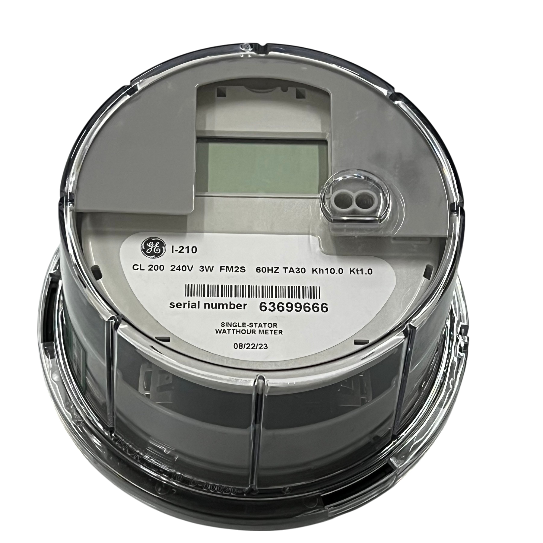 GE & Aclara digital kwh meter single phase with clear protective casing and LCD display