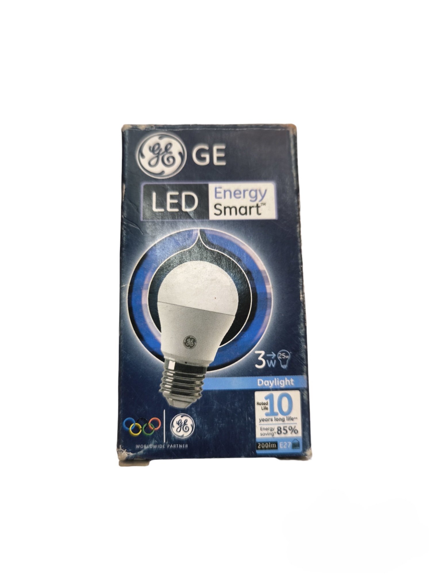 GE 3W LED bulb E27 daylight energy smart LED bulb in retail packaging