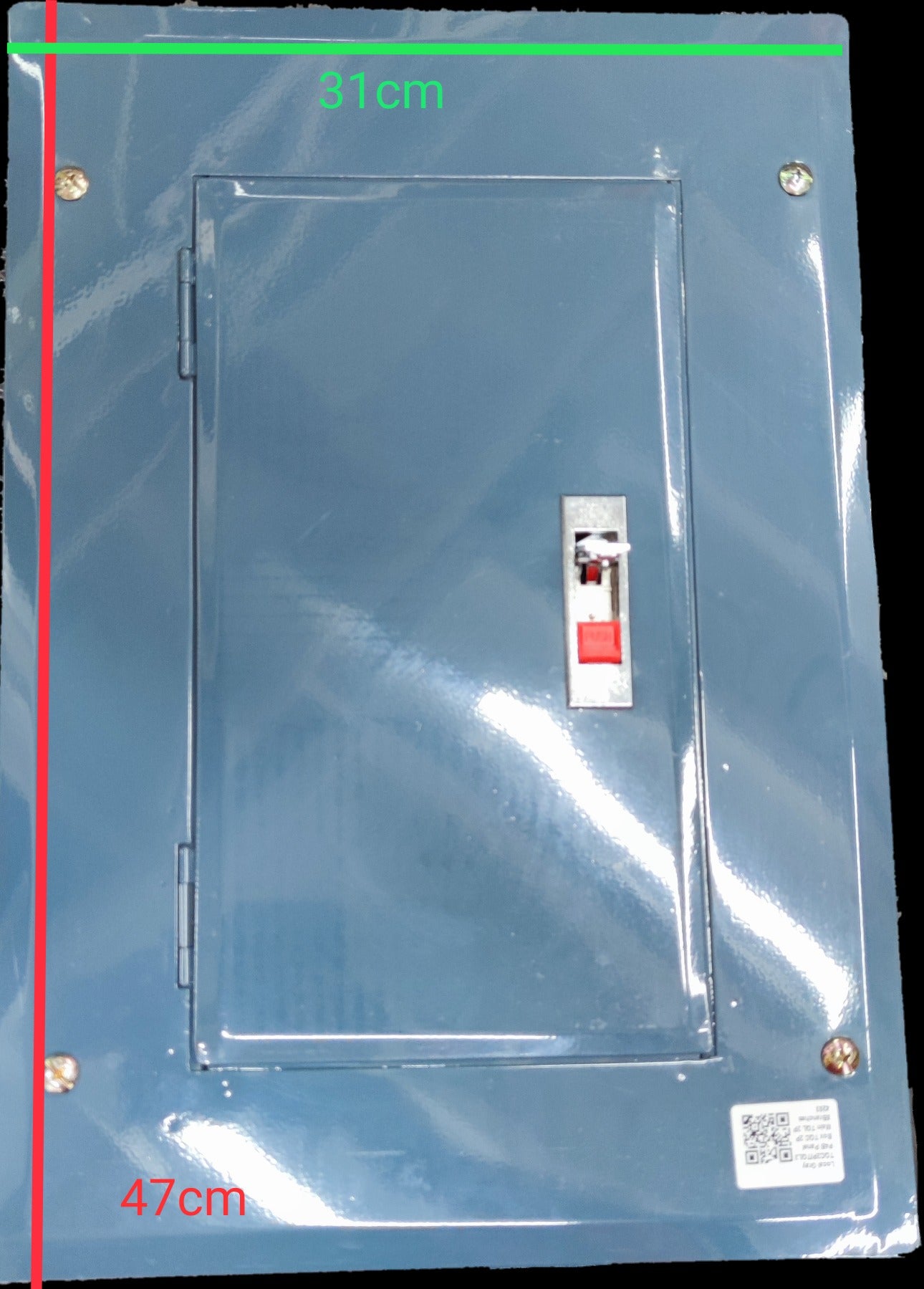 Panel Board 4 Branches 2Pole GE TQL electrical circuitry part with metal enclosure and switch