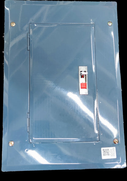 Panel Board 4 Branches 2Pole GE TQL electrical circuit breaker panel with gray metal door