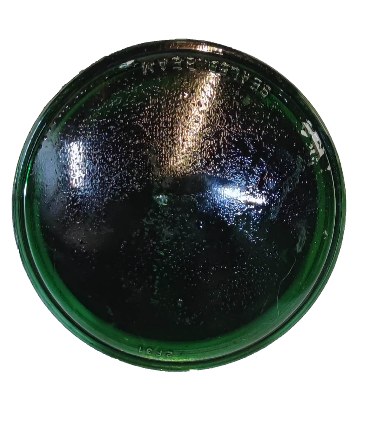 GE sealed beam 12V 30W spotlight with a clear glass lens for bright illumination