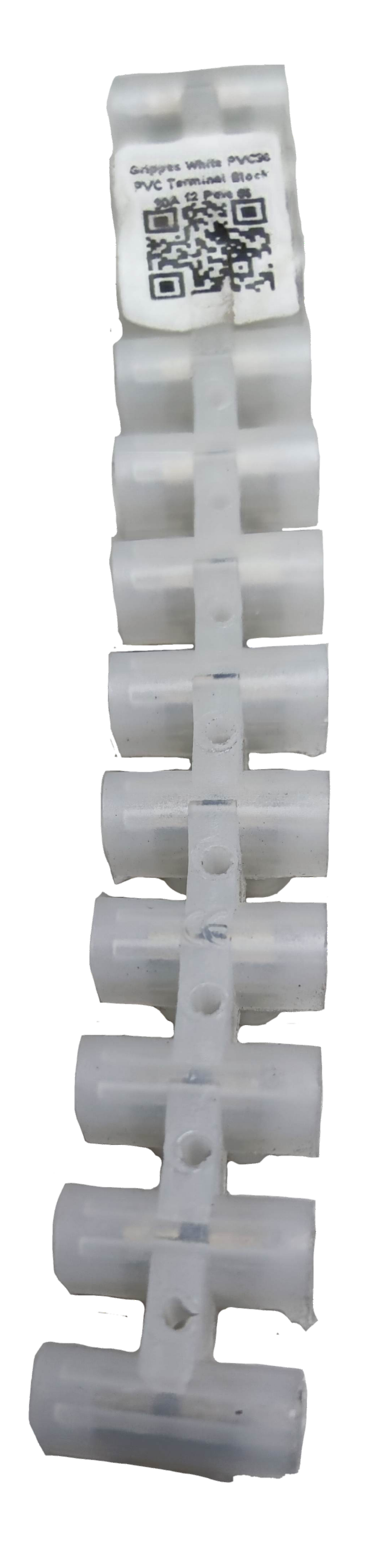 Grippes 15A 250V PVC terminal block electrical circuitry part for secure wire connections