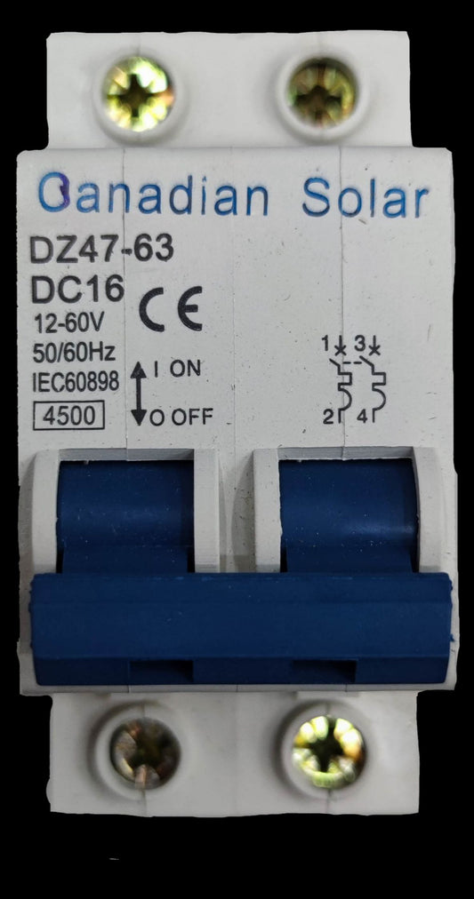 16A DC Miniature Circuit Breaker by ZwitseRise for electrical circuitry and parts with on off switch