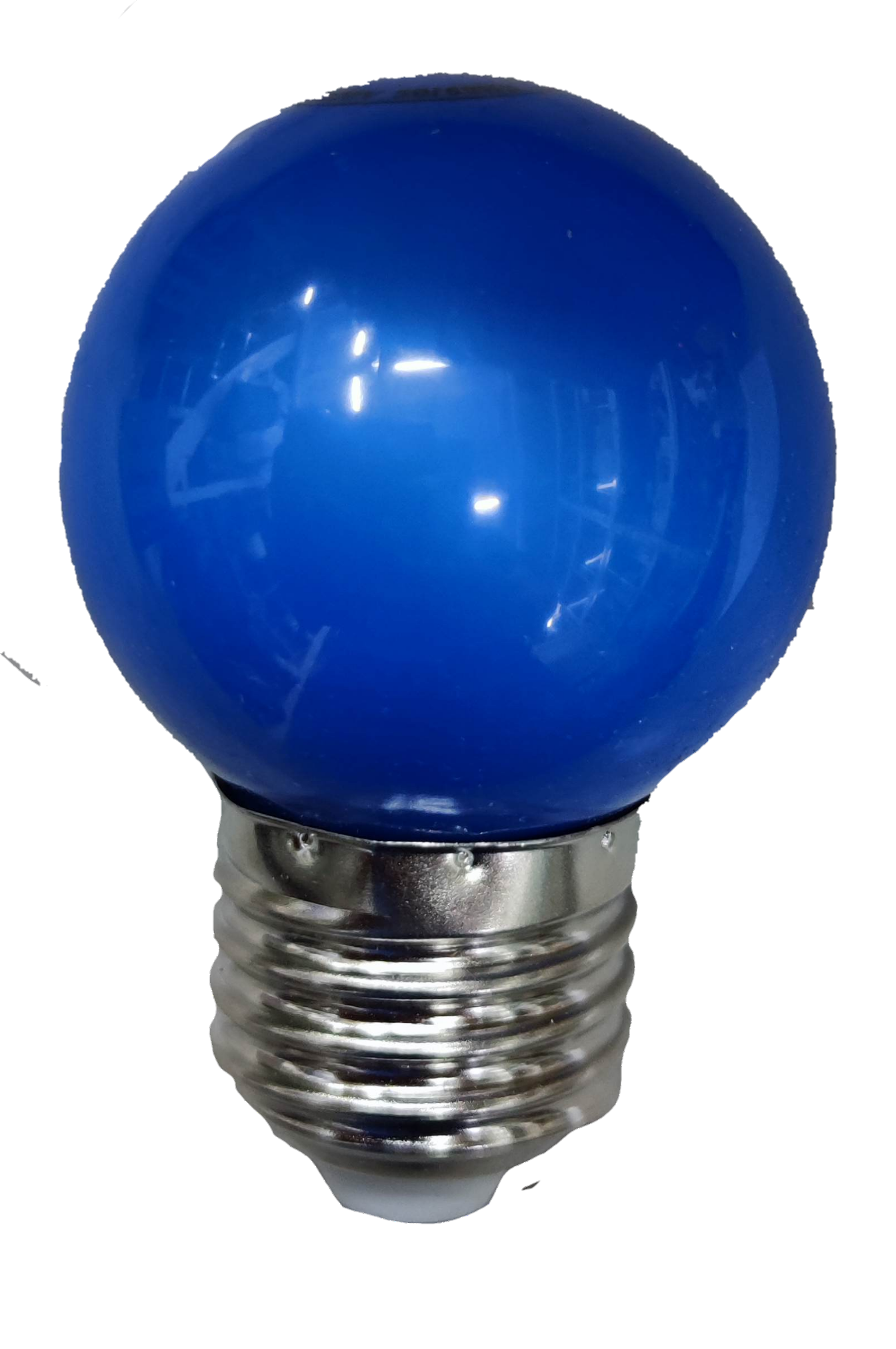 1W LED Round Bulb E27 220V blue globe decorative G45 style from China with standard screw base