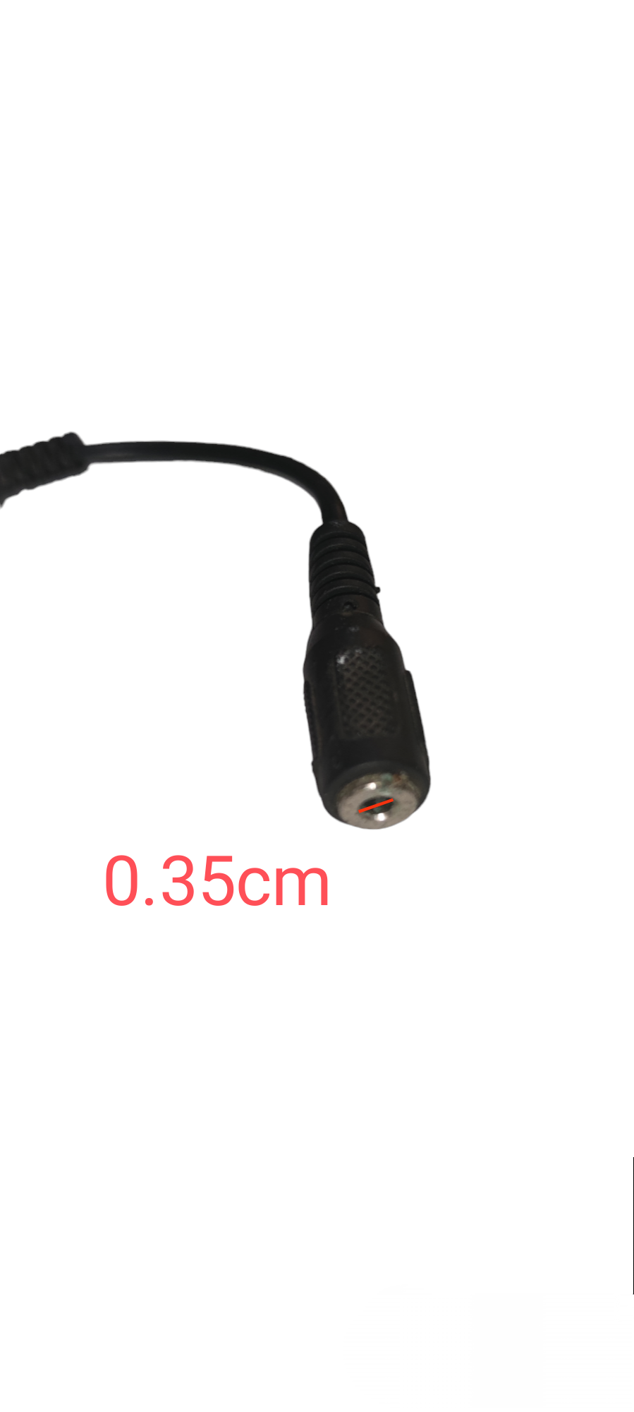 Black 2.5mm to 3.5mm audio adapter cable for microphone accessories made in China
