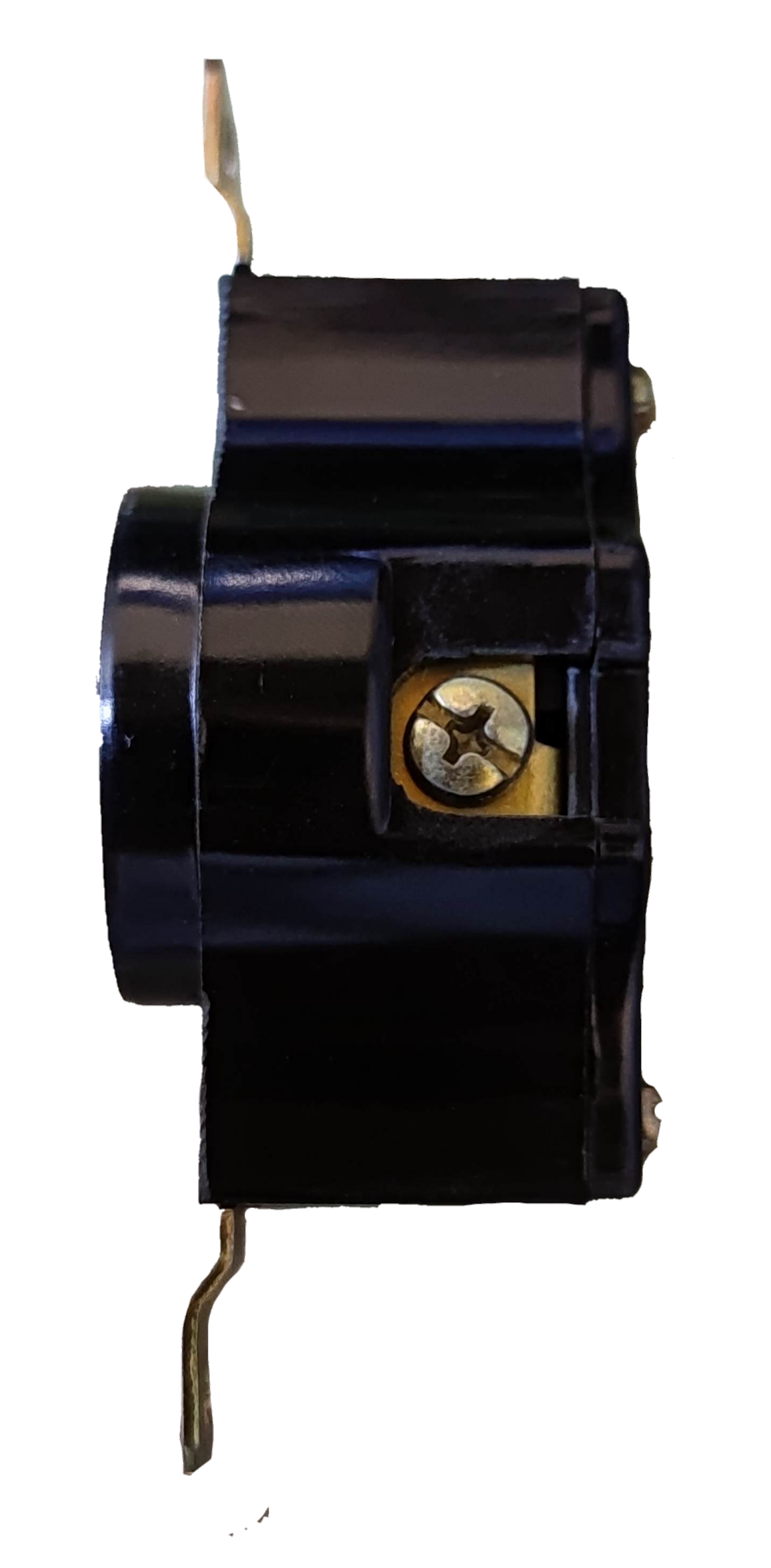 Surer 20A Twist Lock Outlet 2P 250V power point with black housing and brass screw terminal
