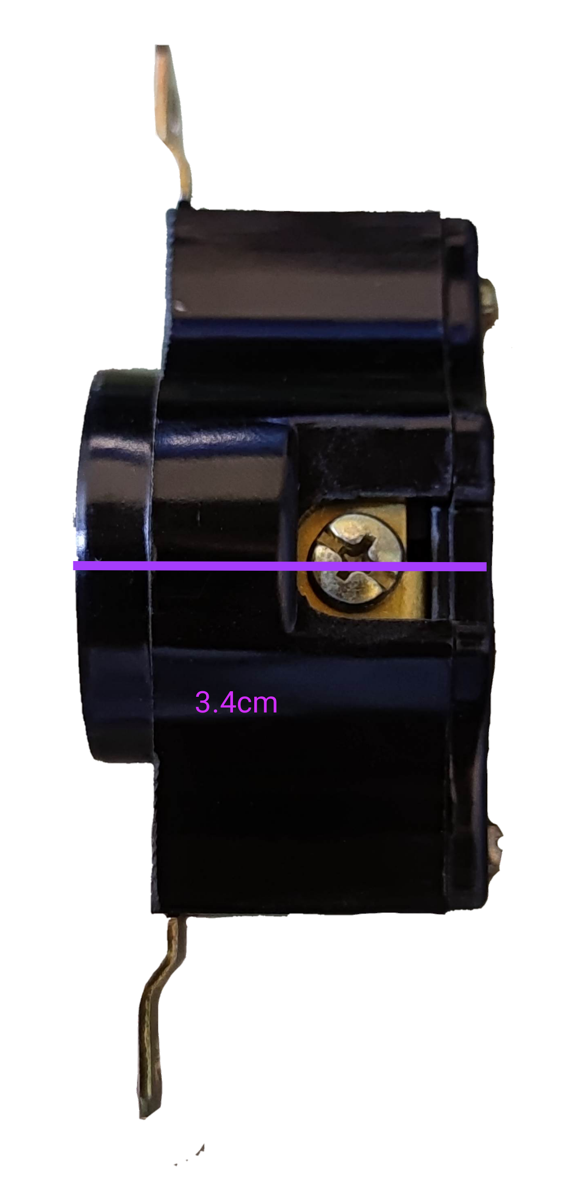Surer 20A Twist Lock Outlet 2P 250V black power point with mounting screws and metal connectors