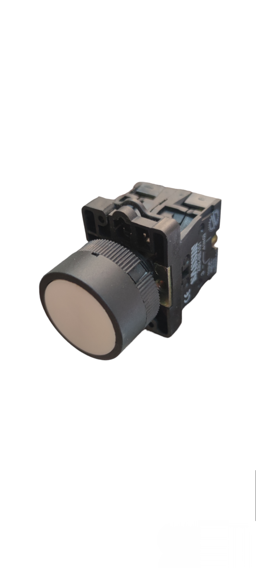 Sassin 22mm Push Button Switch 1NO 1NC for door chimes and bells with black housing