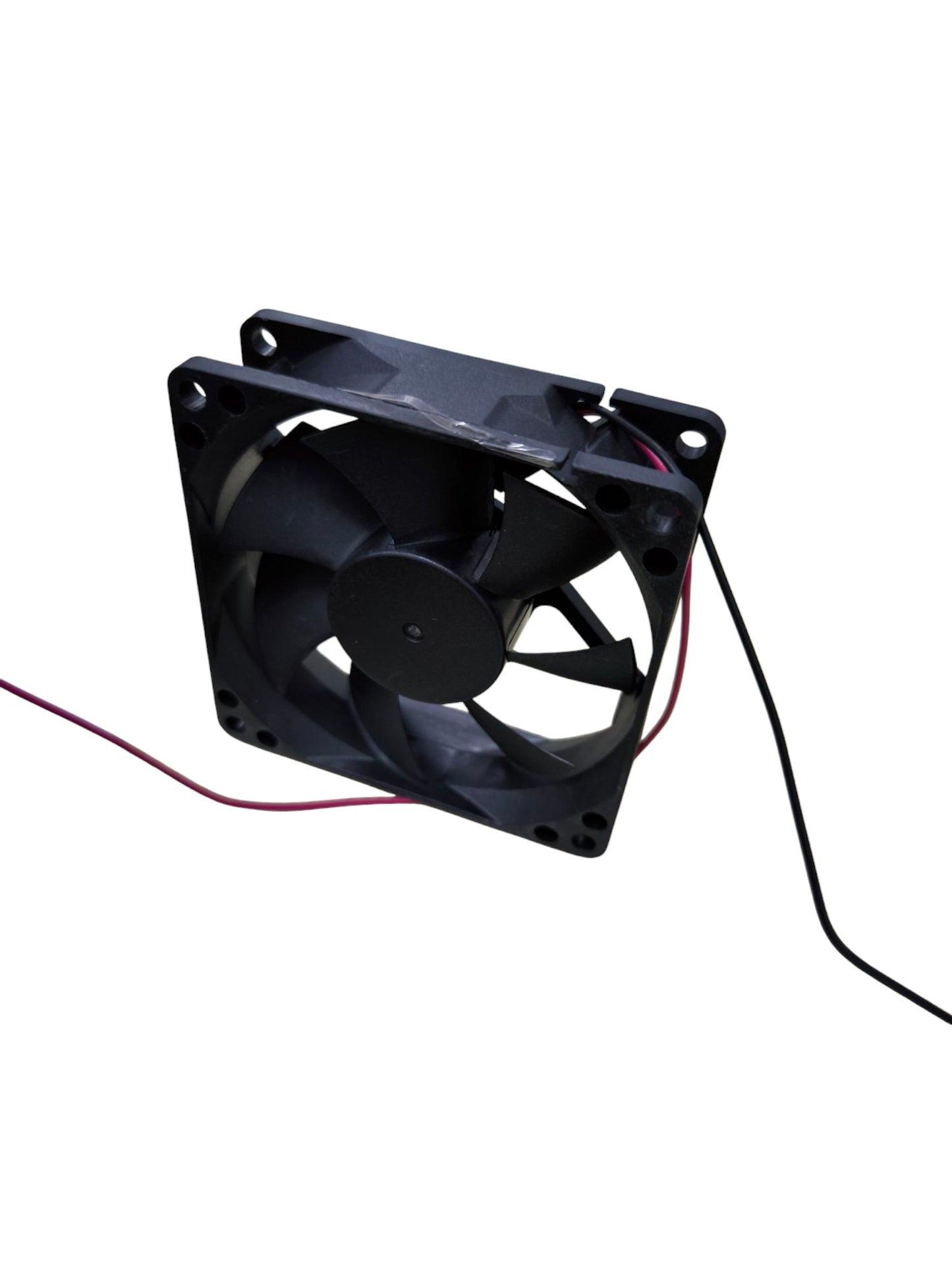 Electx Electrical Supply black 3 inch exhaust fan 12V with wired power connectors for ventilation