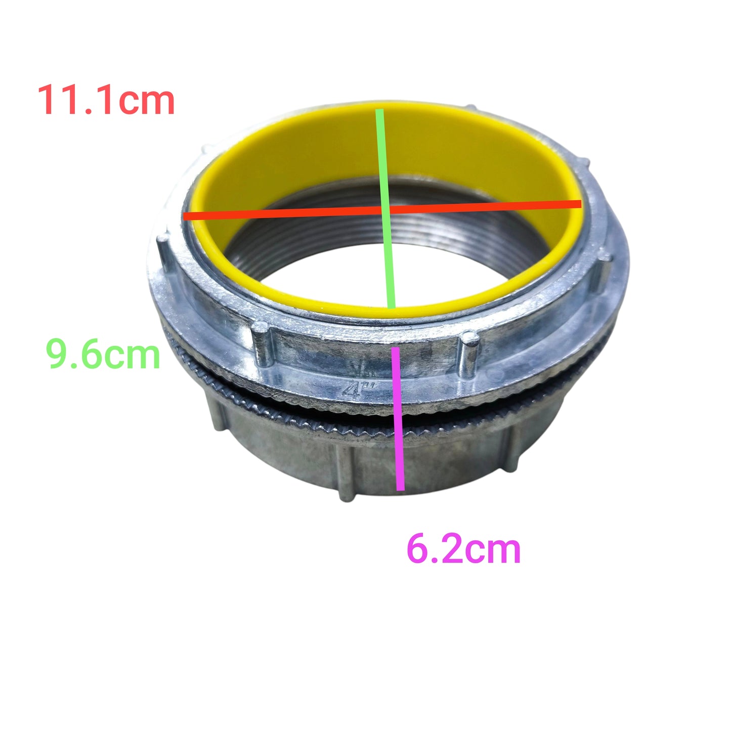 4 Inch Water Tight Hub 110mm zinc alloy watertight conduit connector with yellow gasket for pipes