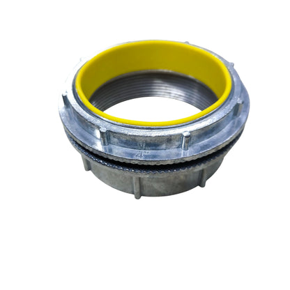 Galvanized metal conduit fitting with yellow gasket 4 Inch Water Tight Hub 110mm for piping