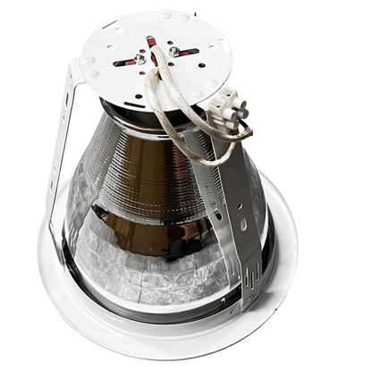 Biglite 6 inch pinlight fixture E27 metal and white lighting installation accessory