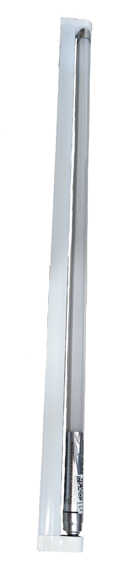 Firefly 600mm 8W T5 LED Fluorescent Tube light bulb with white casing on black background