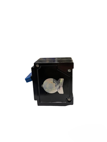 Taiyou 60A 2 Pole Circuit Breaker Plug-in with black casing and blue toggle switch