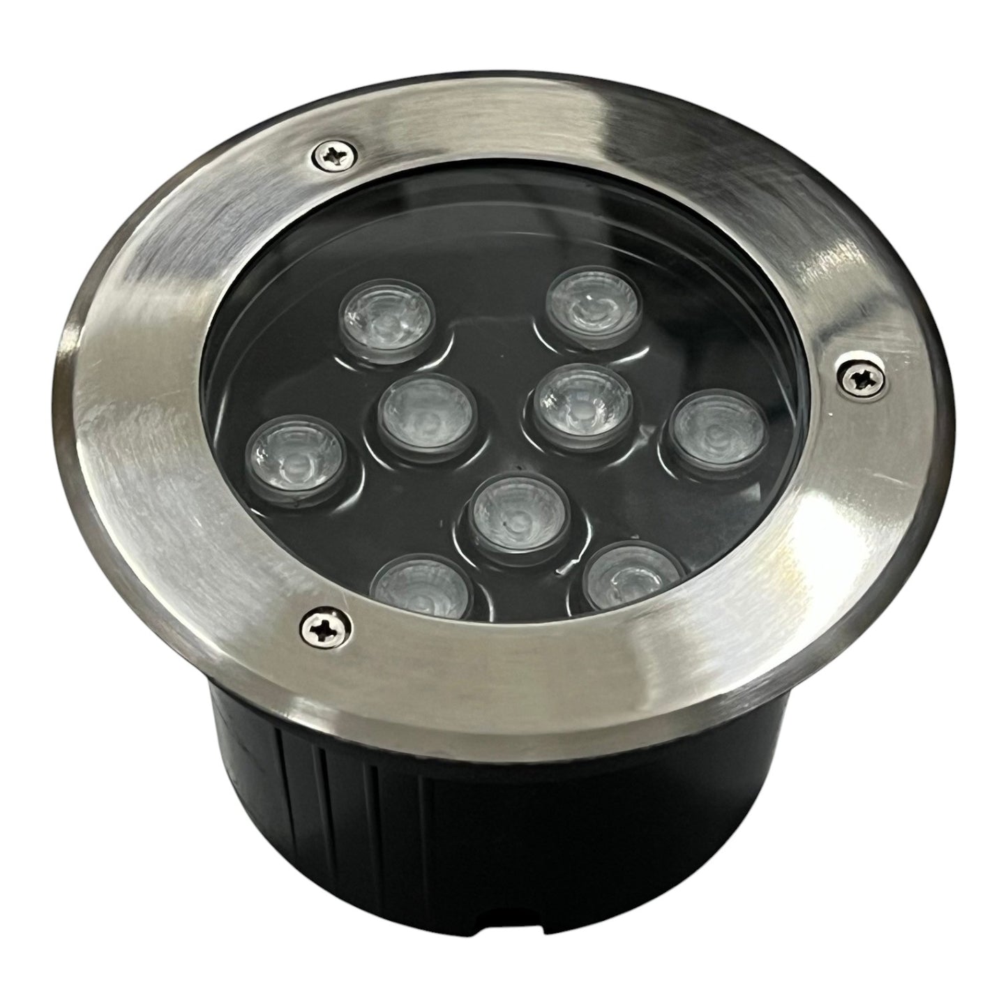 9W Pool Light LED 12V DC Multi Color Stainless Finish 120mm Cut Out Water Proof Under Water Lighting