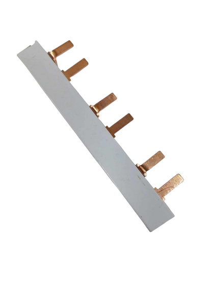 Himel Bar for Miniature Circuit Breaker 4 Pins with copper connectors for electrical circuitry