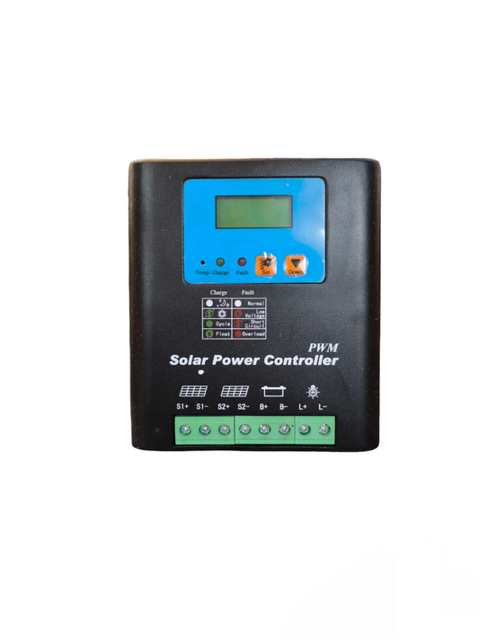 ZwitseRise DC Solar Charge Controller with digital display and PWM solar power regulation