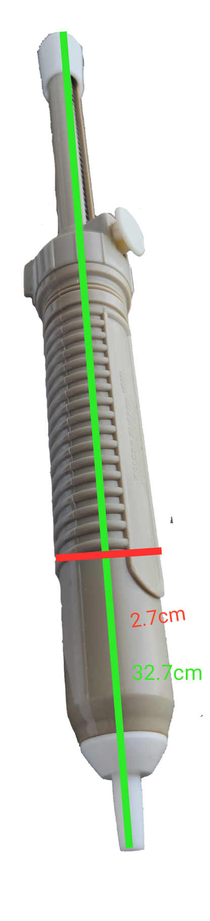 Grippes Desoldering Pump Big with ergonomic grip for removing solder from electronic components