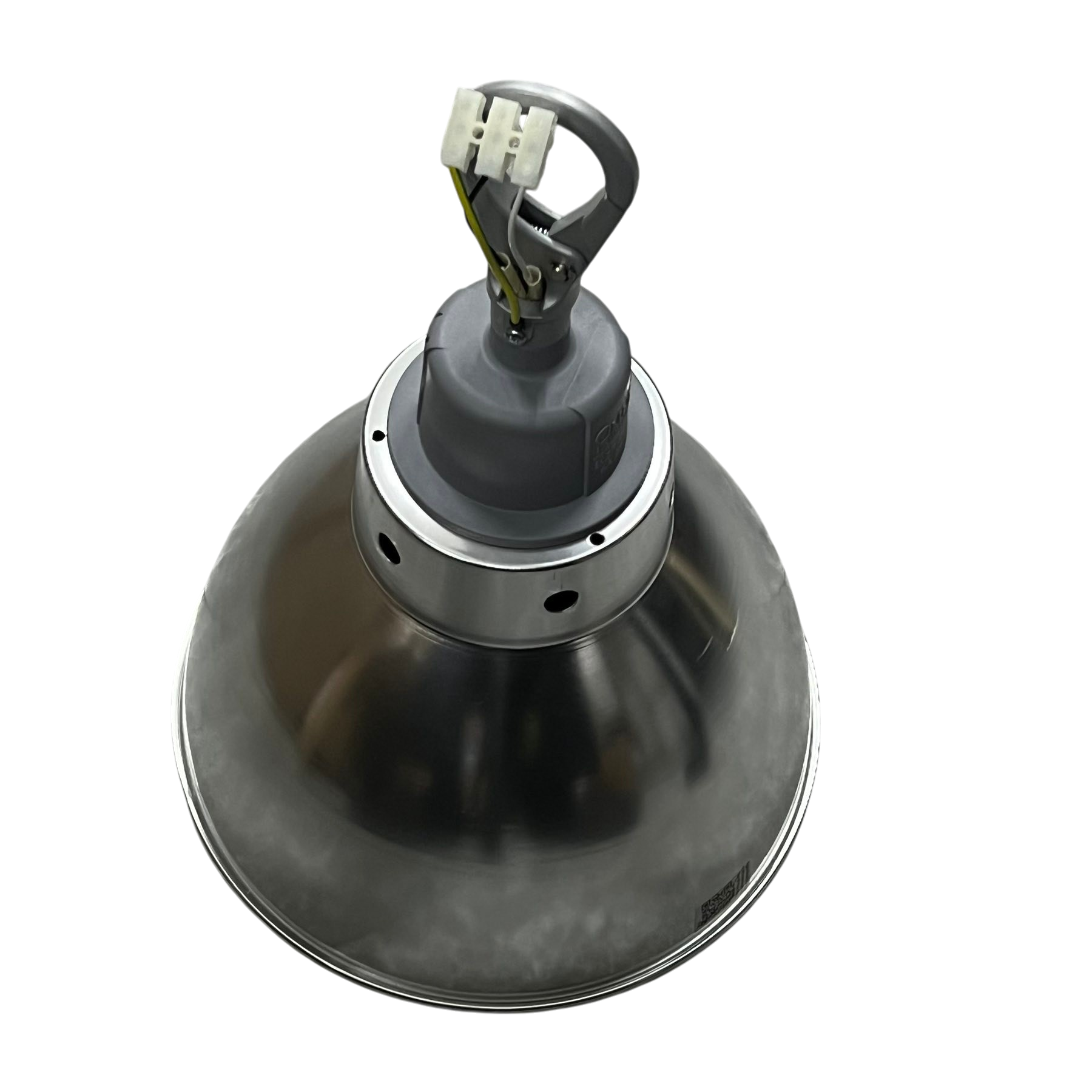 Biglite E27 socket hanging reflector with metallic finish for lighting installation and accessories