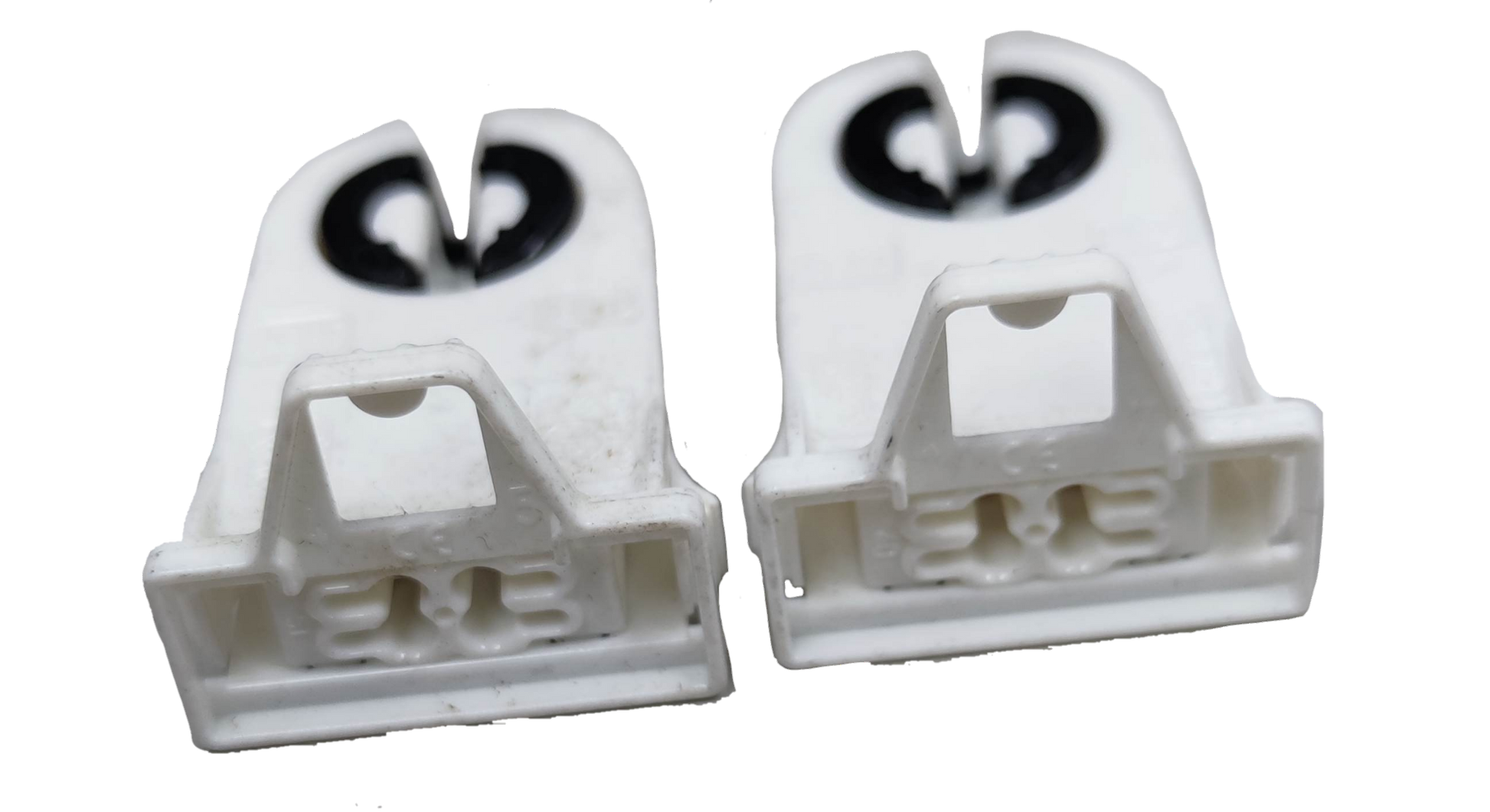 BJB Fluorescent Holder T-8 white plastic lighting installation accessory for tube lamps