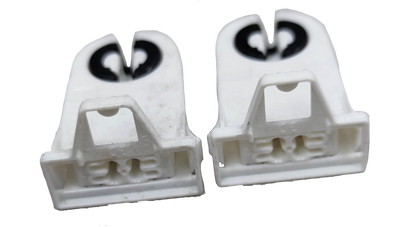 BJB Fluorescent Holder T-8 white plastic lighting installation accessory for tube lamps