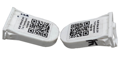 BJB Fluorescent Holder T-8 white plastic lighting installation accessories with QR codes