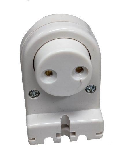 Kopez fluorescent tube holder spring type white lighting installation accessory close-up