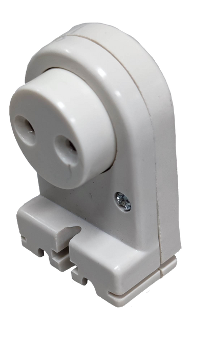 Kopez white fluorescent tube holder spring type for secure lighting installation accessories