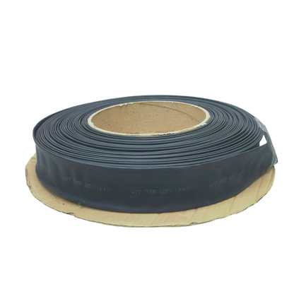 Roll of Heat Shrinkable Tube Black cable management tubing from China on a cardboard spool