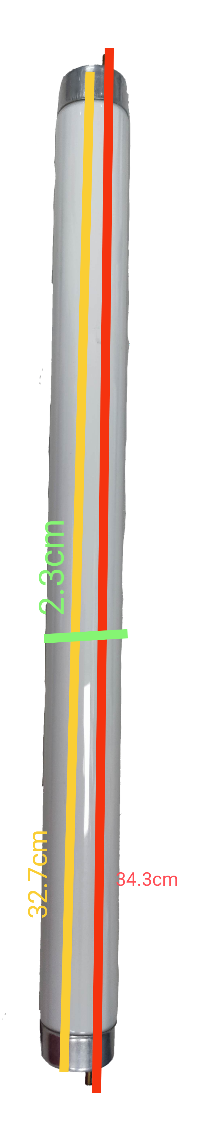 Haichao fluorescent insect killer replacement tube measuring 34.3cm length for insect control devices