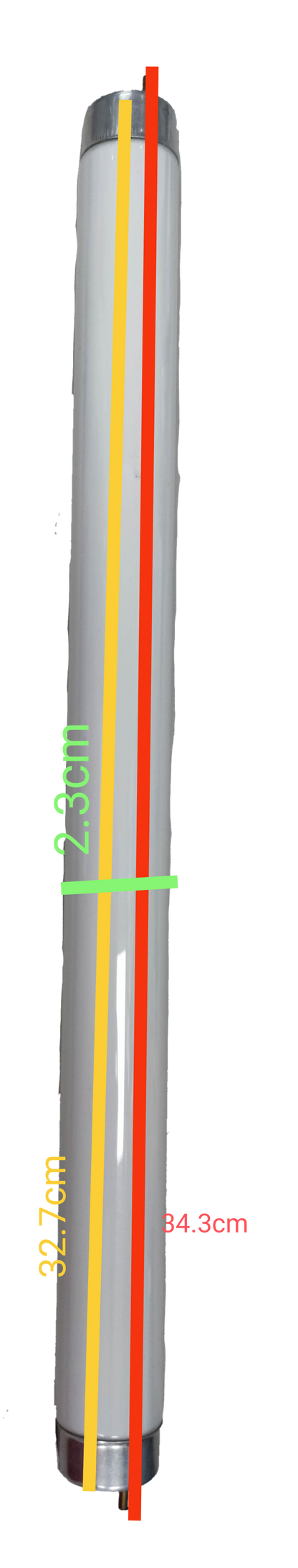 Haichao fluorescent insect killer replacement tube measuring 34.3cm length for insect control devices