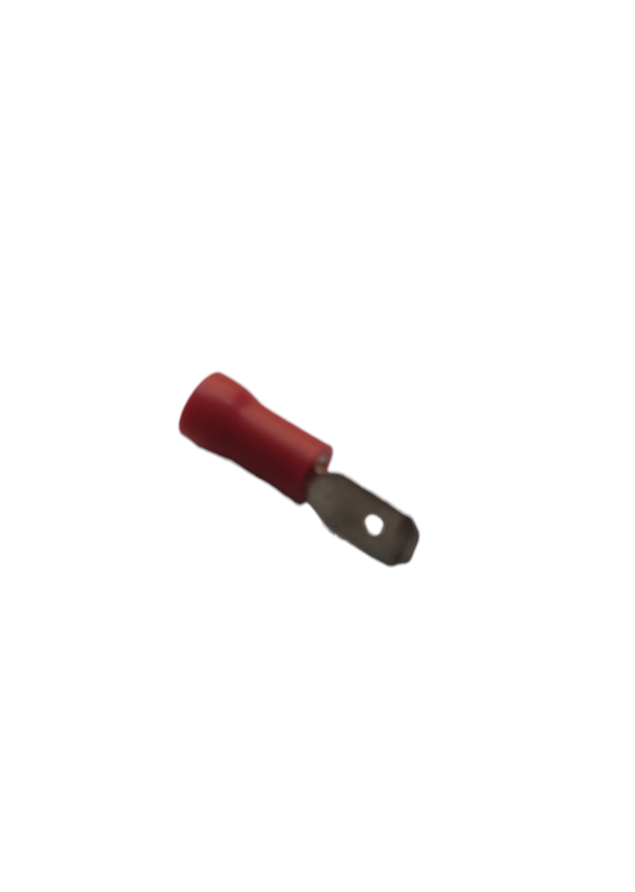 Red insulated electrical lug connector Lugs Male and Female 0.30mm to 1.25mm for circuit wiring